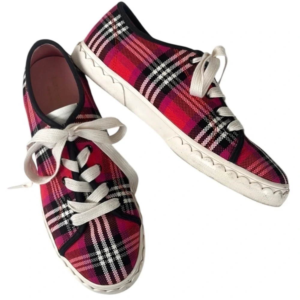 EUC Kate Spade Vale Plaid Sneakers Size 6